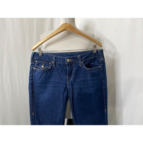 True Religion Women's Jean’s Blue Denim Julie Low Rise Flap Pocket Size 31 X 29 - Picture 3 of 14